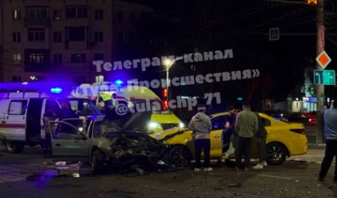 В Туле в массовом ДТП пострадали четыре человека