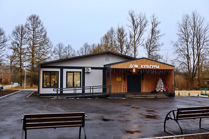 В Суворовском районе открылся модульный дом культуры
