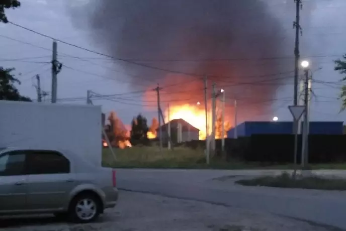 В тульском поселке Плеханово горели два строящихся дома