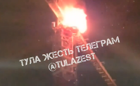Ночью 26 апреля в Туле в ЖК «Сегодня» потушили возгорание башенного крана
