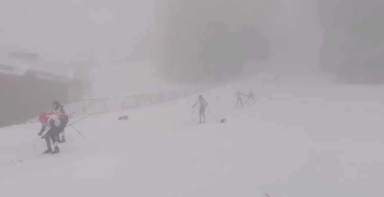 Тульская лыжница сумела финишировать в гонке с массовым завалом участниц в сильнейшую метель