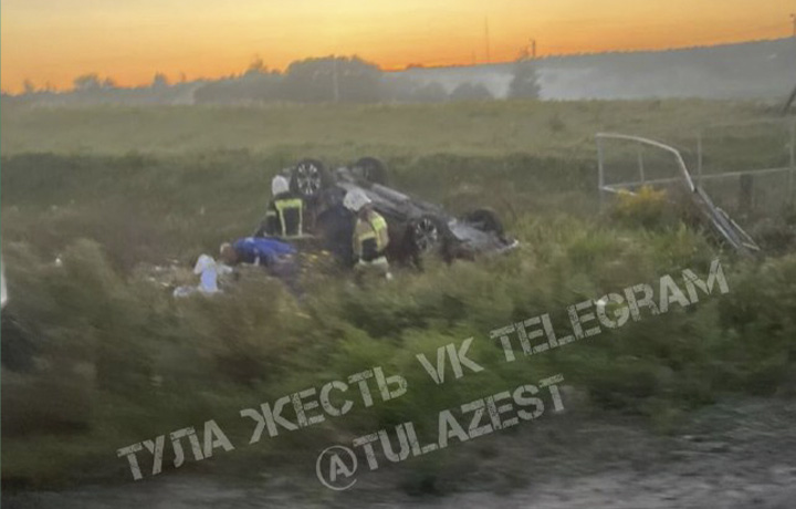 ДТП с перевертышем произошло возле тульского поселка Ильинка