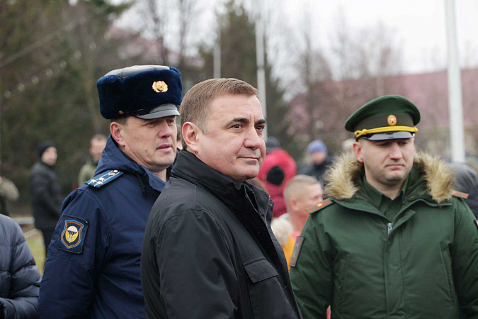 Губернатор Тульской области проводил мобилизованных к месту выполнения боевых задач