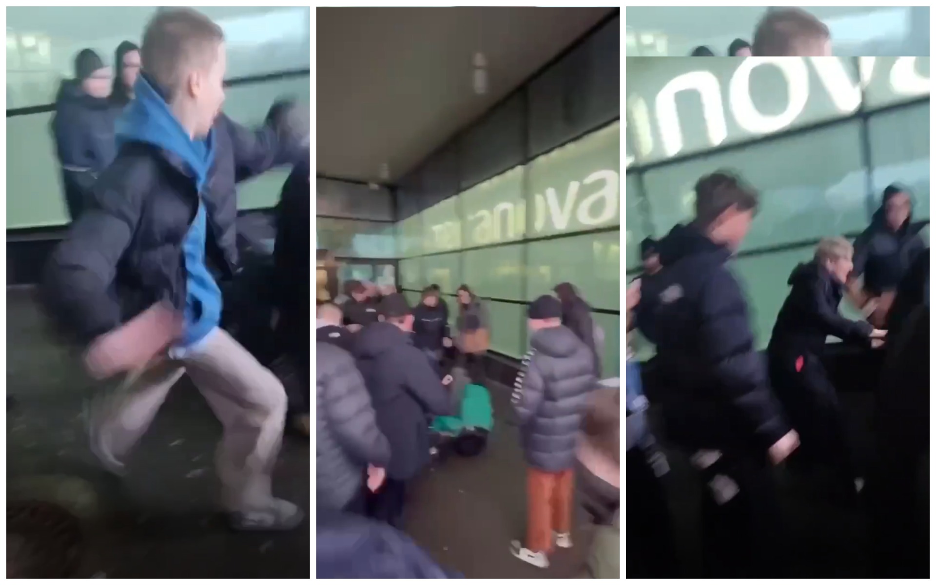 Нападение на торговый центр в москве. Массовое избиение школьников. Группа подростков избивает людей.