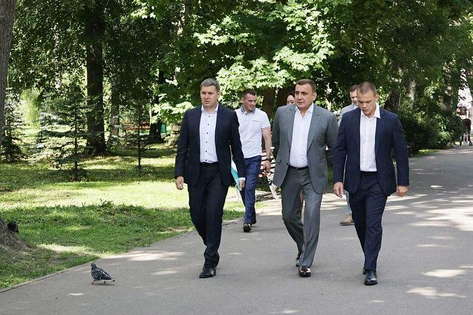 Губернатор Тульской области посетил ЦПКиО имени Белоусова