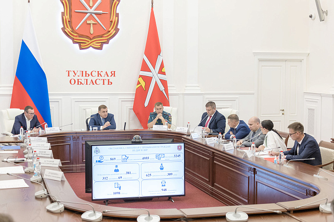 Ситуацию с пожарами в регионе обсудили в правительстве Тульской области