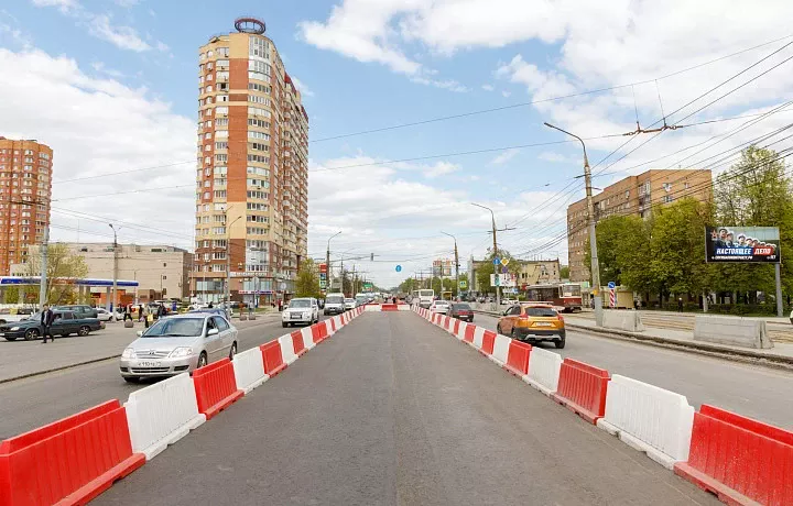 В ночь на 7 июня на ремонтируемом участке проспекта Ленина в Туле изменится схема движения транспорта