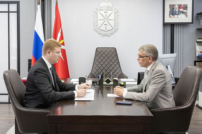 Тульский губернатор Миляев встретился с замминистра спорта РФ Никитиным