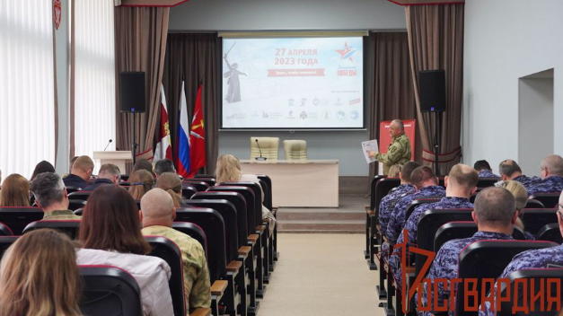 Тульские росгвардейцы написали «Диктант Победы»