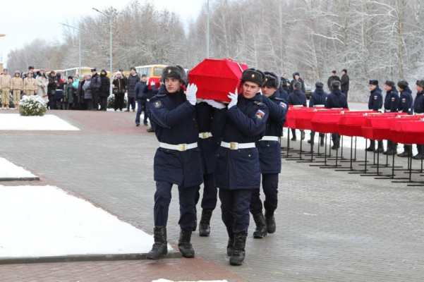 В Арсеньевском районе Тульской области прошло перезахоронение останков 205 советских солдат