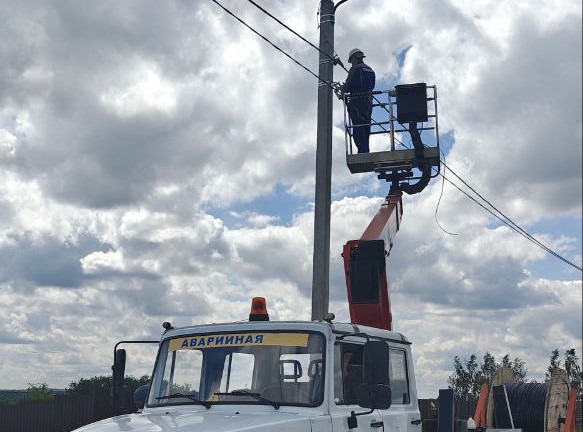 В тульской деревне Сторожевое появилось уличное освещение