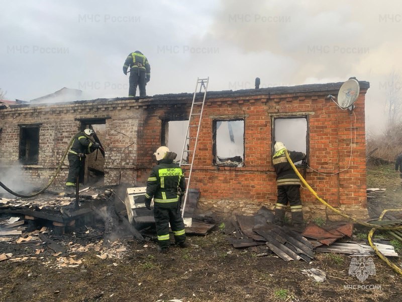 В Плавском районе Тульской области при пожаре погиб мужчина