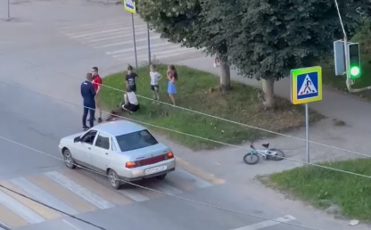 В Узловой автомобилист сбил мальчика-велосипедиста на пешеходном переходе
