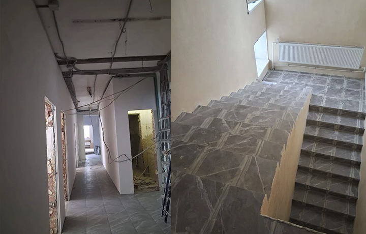 В посёлке Волово продолжается капитальный ремонт Дома культуры