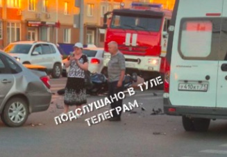 В Туле сбили мотоциклиста