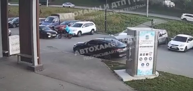 Момент ДТП с курьером в Туле попал на видео