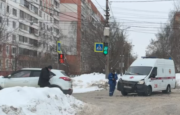 ДТП с машиной скорой помощи произошло на улице Степанова в Туле