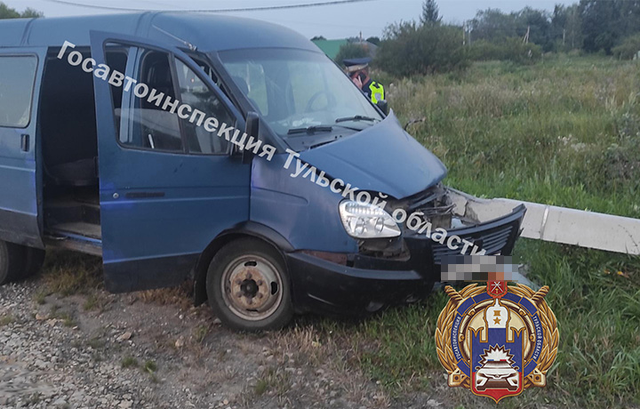 Водитель на автомобиле «ГАЗ» снёс опору ЛЭП в Куркинском районе