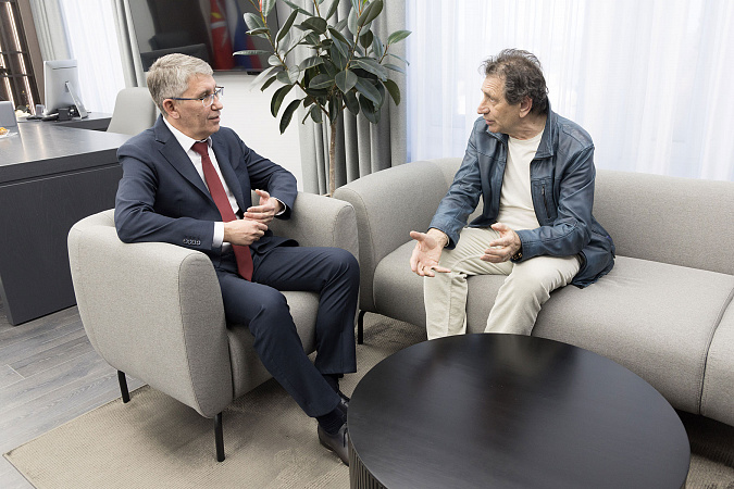 Дмитрий Миляев и Евгений Князев обсудили сотрудничество Тульской области и театральной «Щуки»