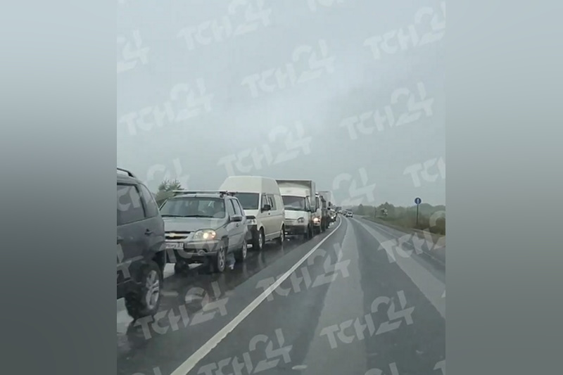 На Калужском шоссе в Туле собралась серьезная пробка утром 7 мая