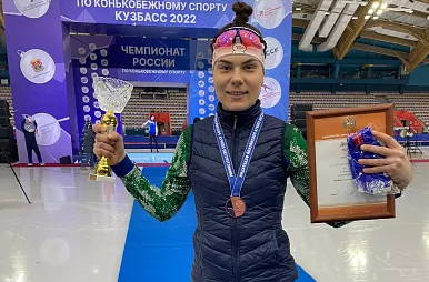 Тулячка стала бронзовой призеркой чемпионата России по конькобежному спорту