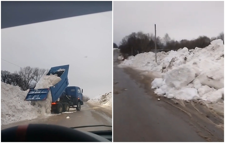Ясногорцы с окраин пожаловались на привезенный из центра снег: в администрации объяснили ситуацию
