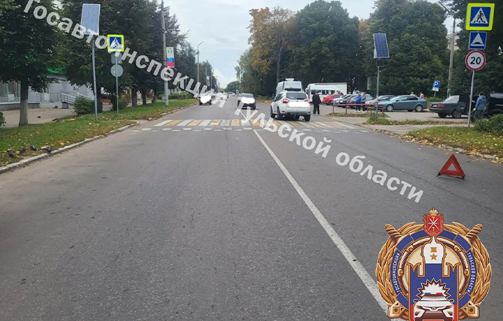 В Узловой девочка на электросамокате попала под машину на «зебре»