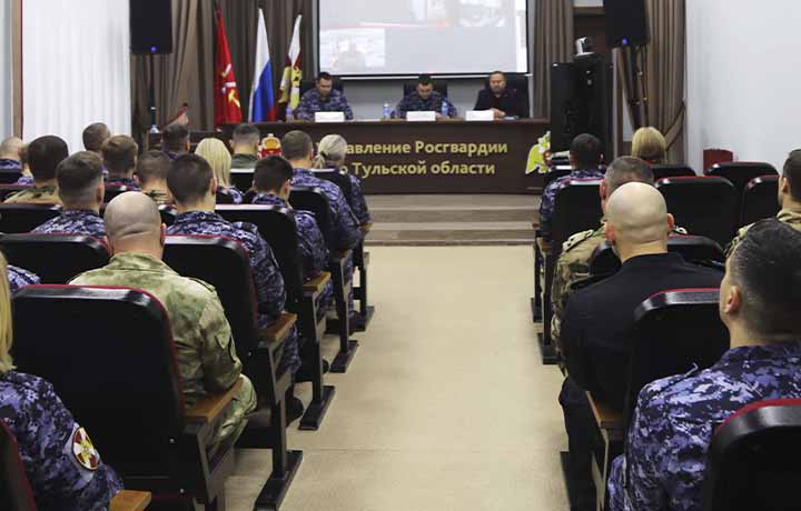 Росгвардия Тульской области подвела итоги работы за 2025 год