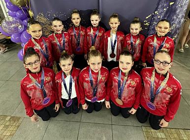 Тульские спортсменки завоевали медали на турнире по синхронному плаванию «Лагуна»