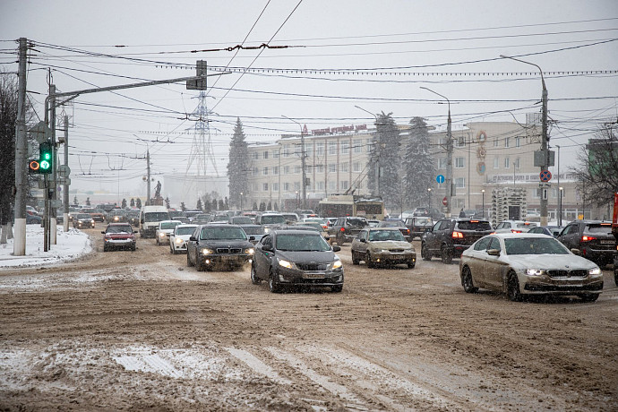 Утром 19 декабря в Туле образовались пробки в семь баллов