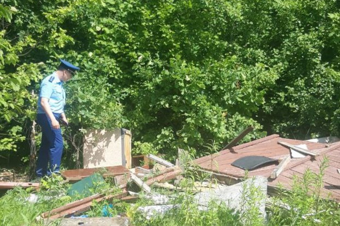 В районе Одоевского шоссе в Туле нашли несанкционированную свалку