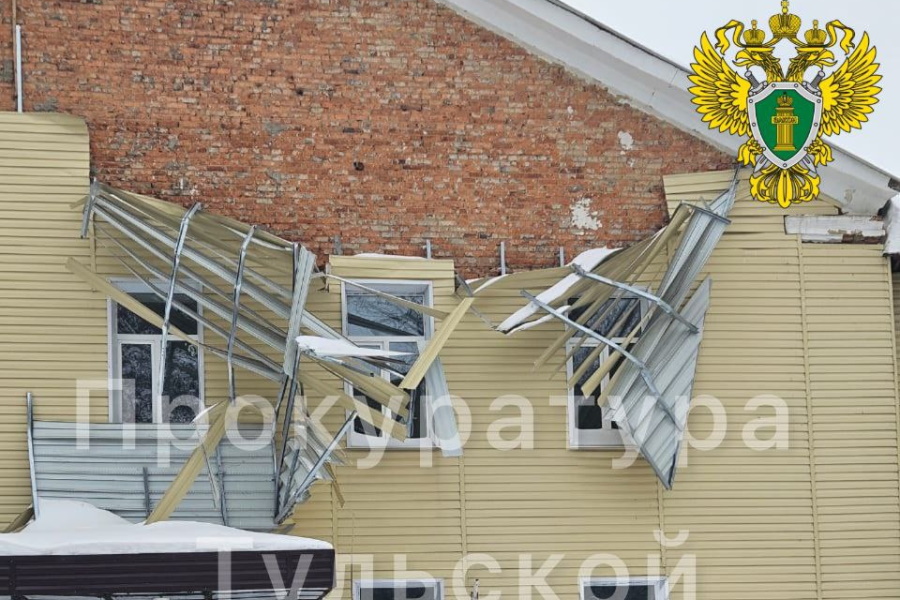 В Донском обрушилась обшивка фасада роддома: прокуратура провела проверку