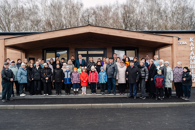 В селе Карамышево Щекинского района открылся модульный дом культуры