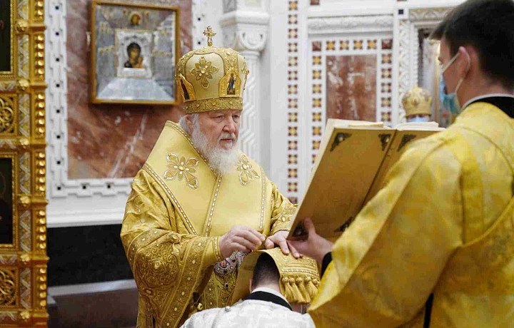 Патриарх Кирилл освятил Успенский собор Тульского кремля