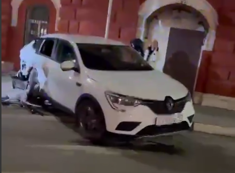 В Интернете появилось видео ДТП на улице Советской в Туле