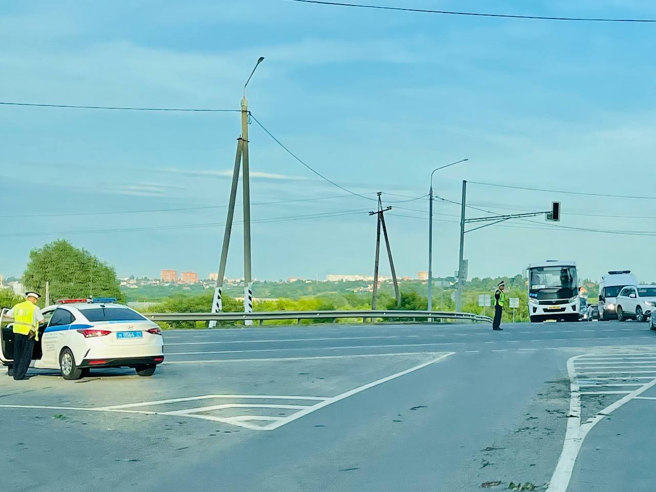 На трассе в Тульской области не работает светофор