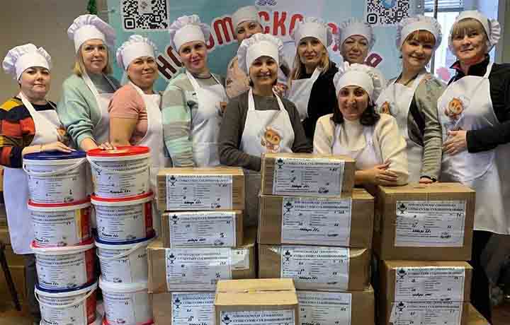 «Новомосковская самоварочка» приготовила и направила в Курск очередную партию еды