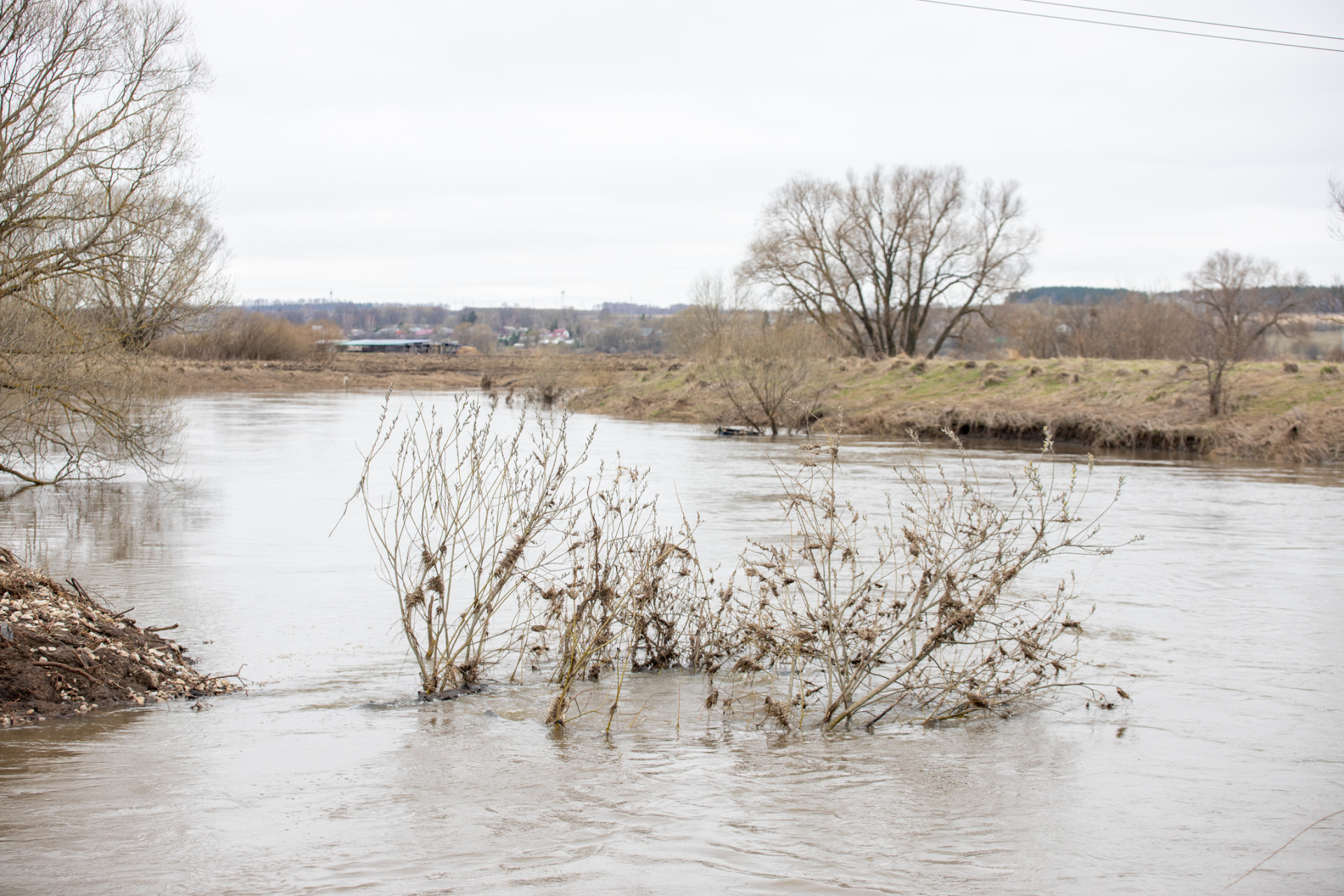Уровень воды в реке Упа в Туле поднялся на 19 сантиметров за прошедшие сутки