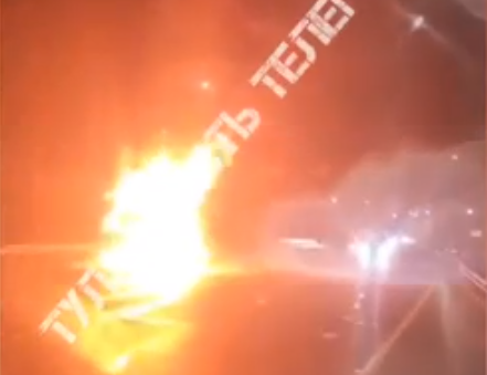 На трассе М-2 «Крым» в Тульской области загорелась фура