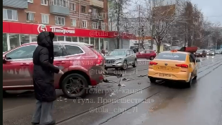 В Туле на улице Николая Руднева произошло ДТП