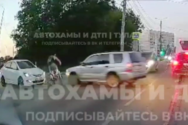 На улице Генерала Маргелова в Туле сбили велосипедиста