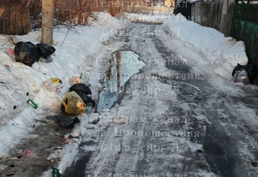Туляки пожаловались что на улицах Верещагина и Коксовой не вывозят мусор