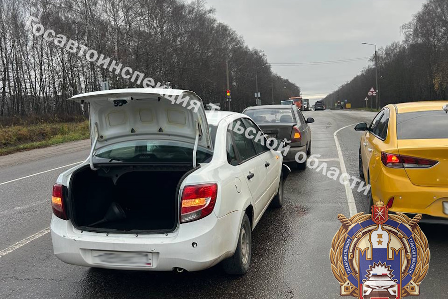 Водитель "Лады" не справился с управлением и устроил ДТП на трассе под Тулой
