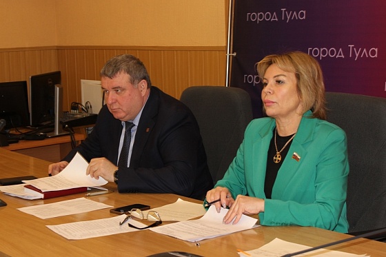 Мэр Тулы Ольга Слюсарева провела заседание Совета городской Думы