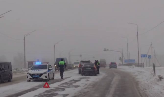 В Туле «намертво» встало Калужское шоссе