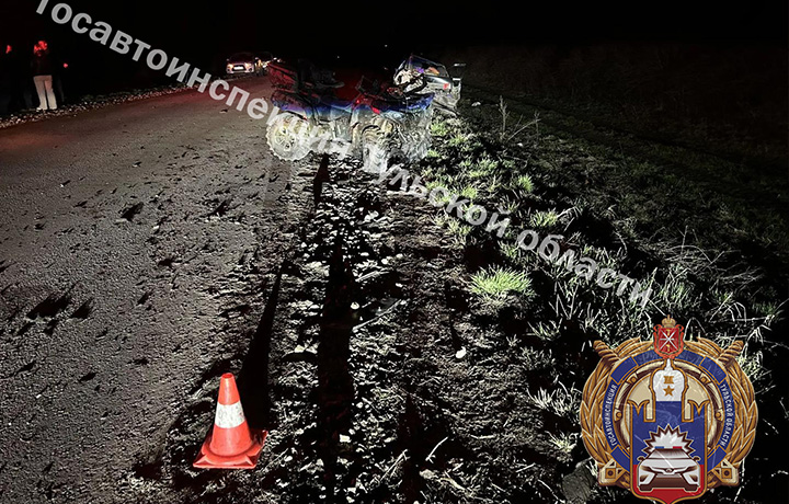 В Ефремовском районе квадроцикл врезался в «десятку»
