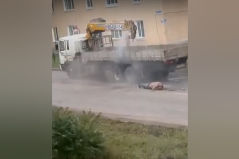 ﻿В Кимовске задымился грузовой автомобиль