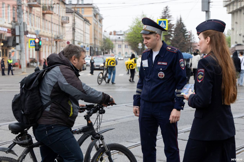 В Туле оштрафовали 17 самокатчиков и велосипедистов за один день рейда