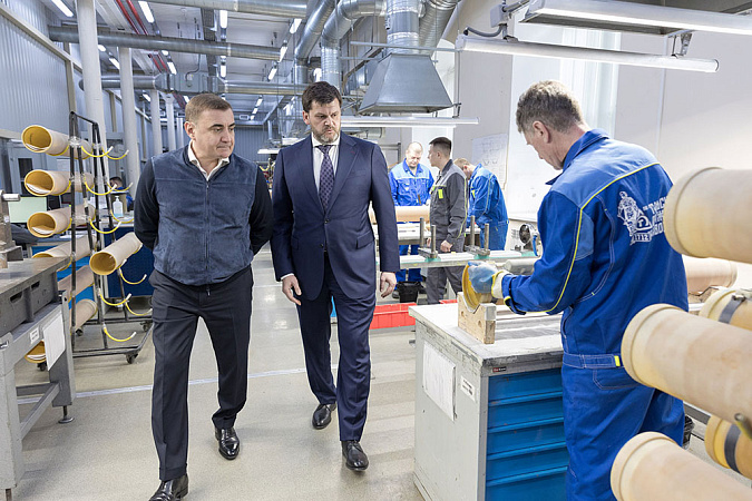 Алексей Дюмин на предприятиях ОПК / тульское правительство