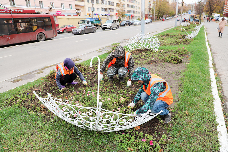 Цветники в Туле подготовят к зиме на 60 городских объектах